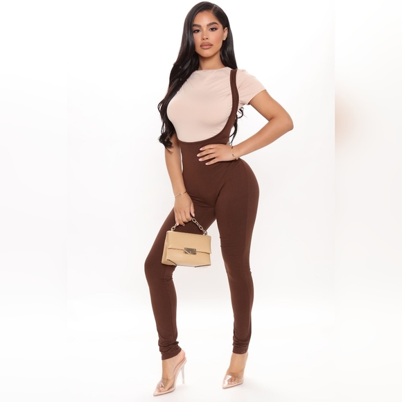 Fashion Nova Pants - 2 Piece Brown jumpsuit